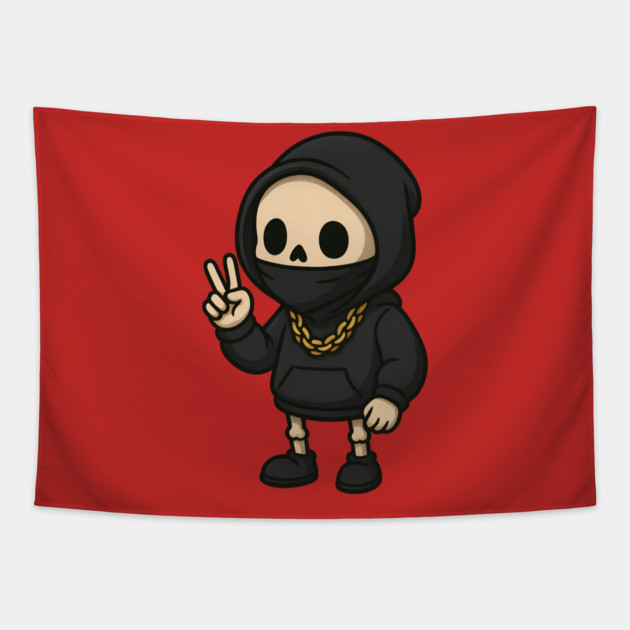 Peaceful Gangsta Tapestry by Demian Stipatio