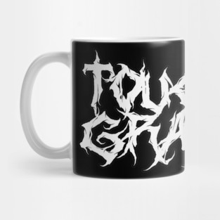 Touch Grass – Death Metal Meme Logo Design Mug