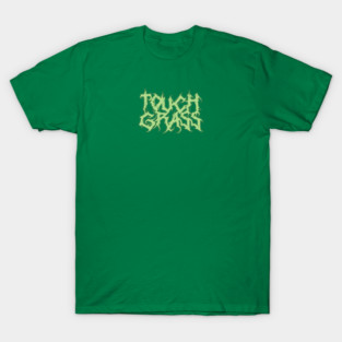 Touch Grass – Death Metal Meme Logo Design T-Shirt