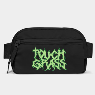 Touch Grass – Death Metal Meme Logo Design Bag