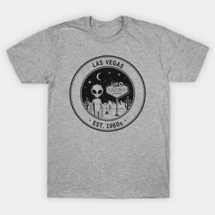 Las Vegas Alien UFO Casino Desert Souvenir T-Shirt