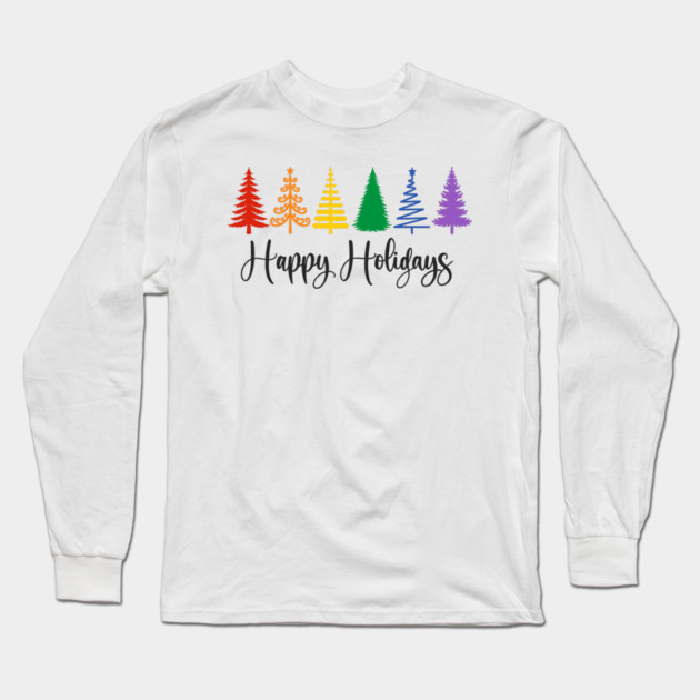 Happy Holidays! Long Sleeve T-Shirt by Meet The Mazelins