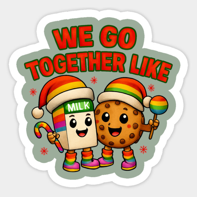 Cookies & Milk Sticker by Meet The Mazelins