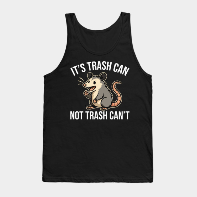Funny Opossum Comedy Parade Tank Top by Fontias