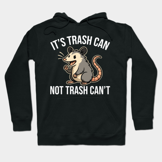 Funny Opossum Comedy Parade Hoodie by Fontias
