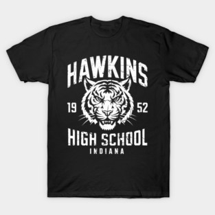 HAWKINS HIGH SCHOOL 1952 - TIGER WHITE OVERLAY T-Shirt