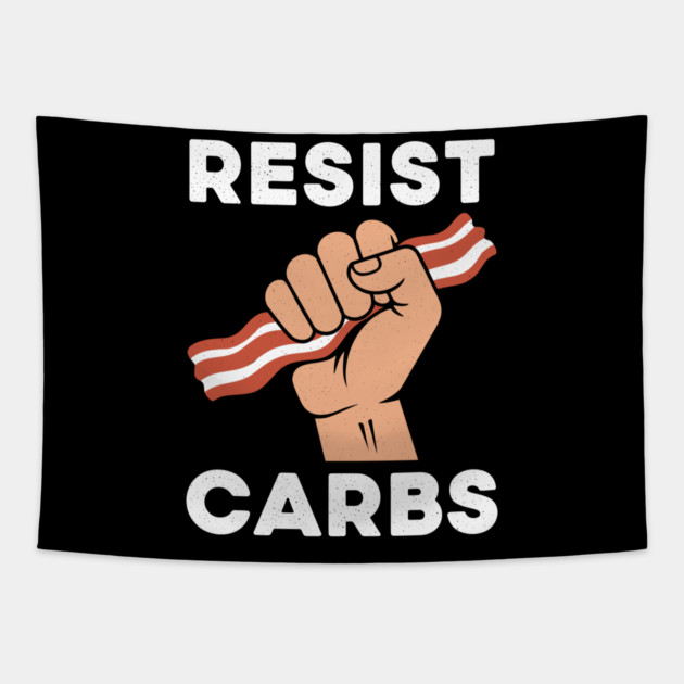 Resist Carbs Tapestry by enrynz