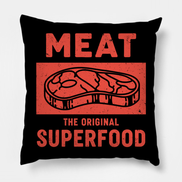 Meat: The Original Superfood Pillow by enrynz