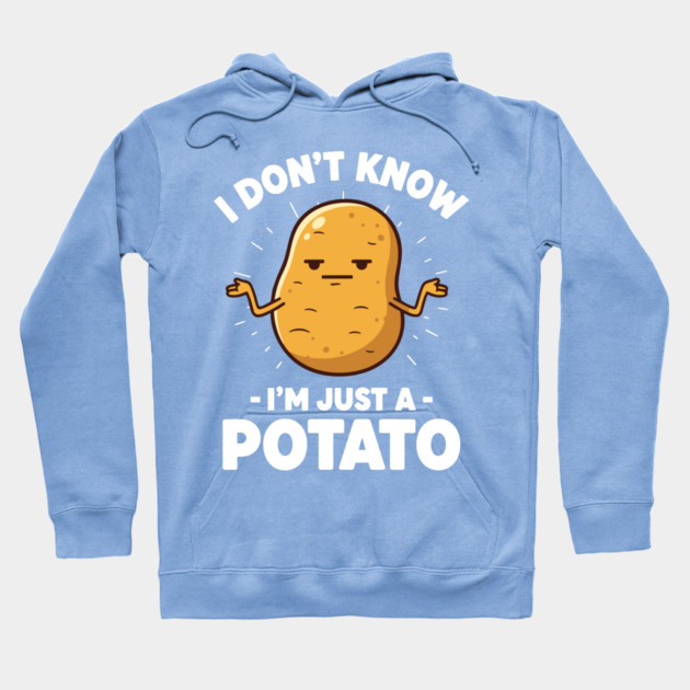 'I Don't Know I'm Just a Potato' Shrug Hoodie by enrynz