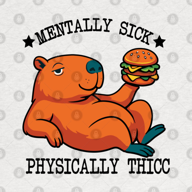 Funny Capybara Thicc Meme by Fontias