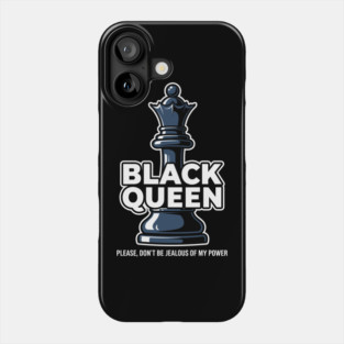Sassy Black Queen Chess Phone Case