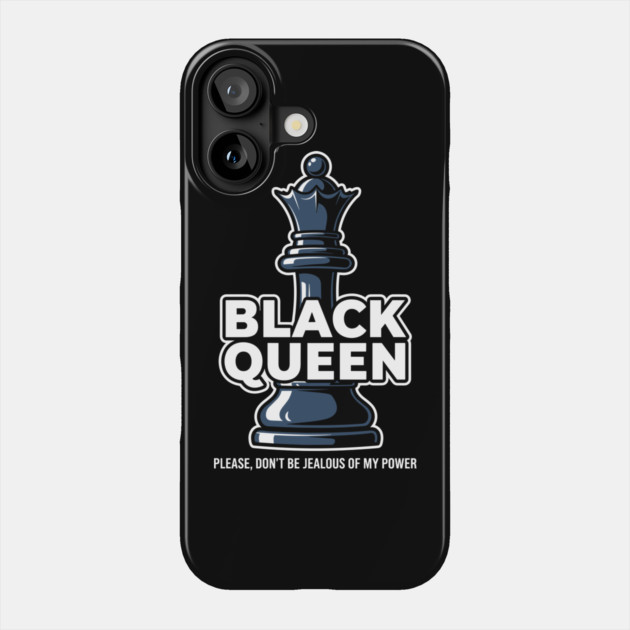 Sassy Black Queen Chess Phone Case by enrynz