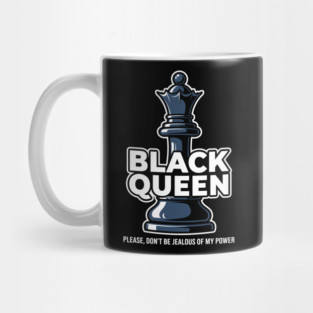 Sassy Black Queen Chess Mug