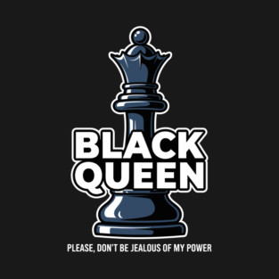 Sassy Black Queen Chess T-Shirt