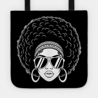 Sassy 70s Afro Diva Tote