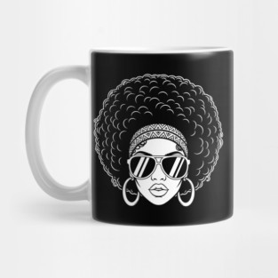 Sassy 70s Afro Diva Mug