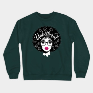 Unbothered Sassy Afro Queen Crewneck Sweatshirt