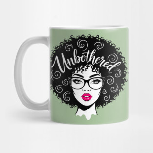 Unbothered Sassy Afro Queen Mug
