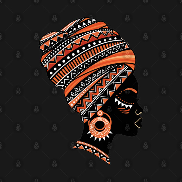 Vibrant African Queen Headwrap by enrynz