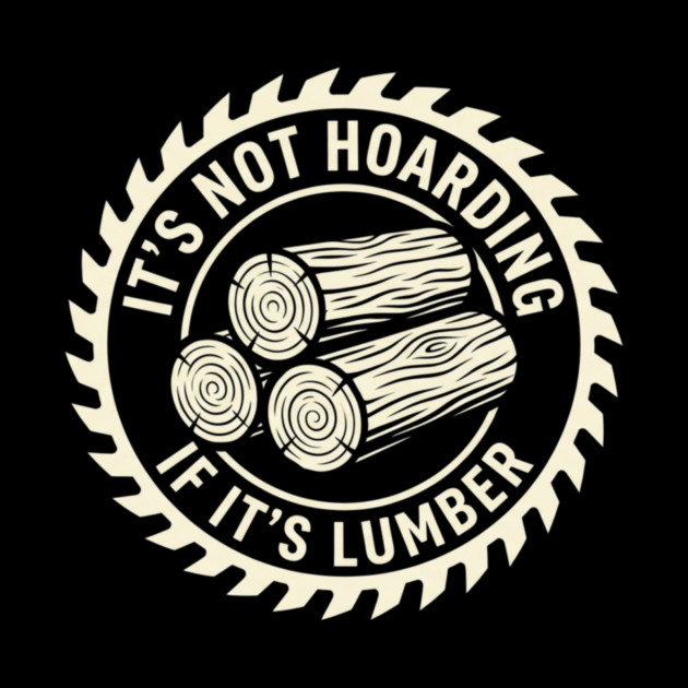 It's Not Hoarding If It's Lumber Woodworking Funny by ArtistTee ⭐⭐⭐⭐⭐