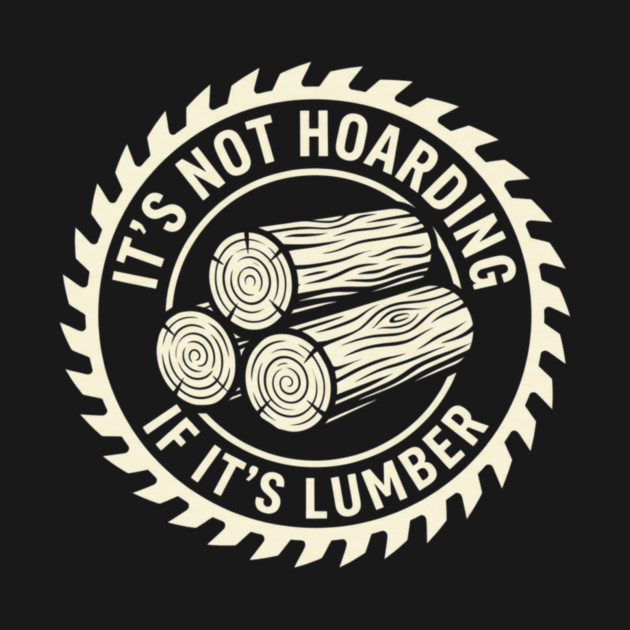 It's Not Hoarding If It's Lumber Woodworking Funny by ArtistTee ⭐⭐⭐⭐⭐