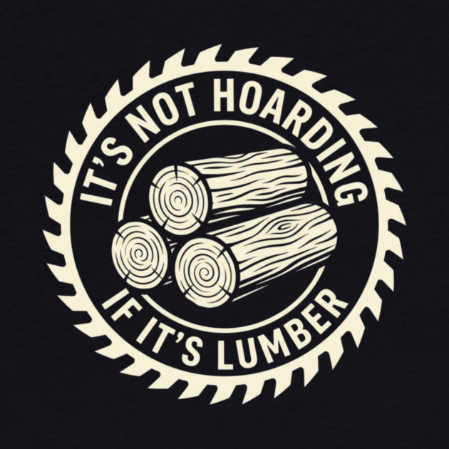 It's Not Hoarding If It's Lumber Woodworking Funny by ArtistTee ⭐⭐⭐⭐⭐