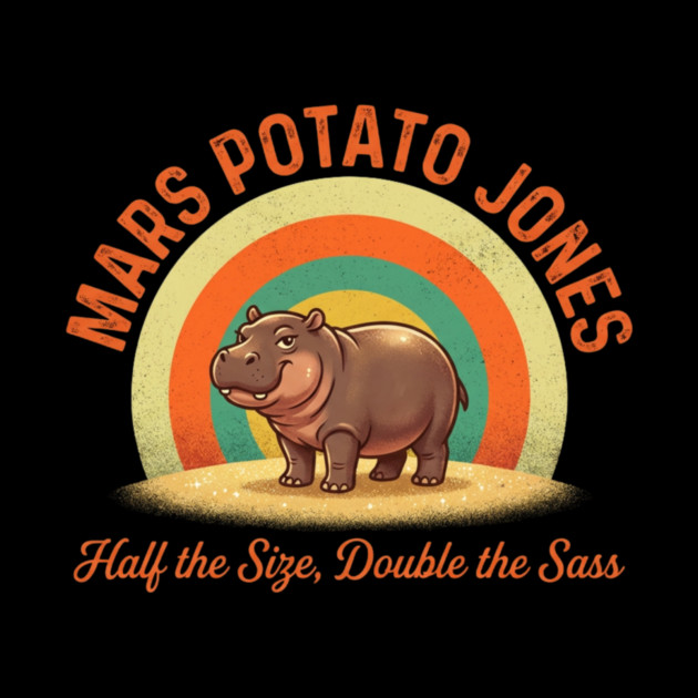 Mars Potato Jones Half The Size Double The Sass Funny by ArtistTee ⭐⭐⭐⭐⭐