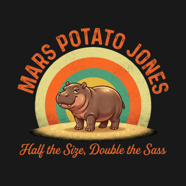 Mars Potato Jones Half The Size Double The Sass Funny by ArtistTee ⭐⭐⭐⭐⭐