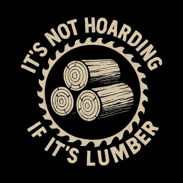 It's Not Hoarding If It's Lumber Woodworker Humor by ArtistTee ⭐⭐⭐⭐⭐