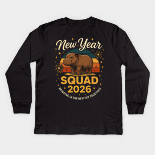 New Year Squad 2026 Bringing In The New Yer Together Kids Long Sleeve T-Shirt