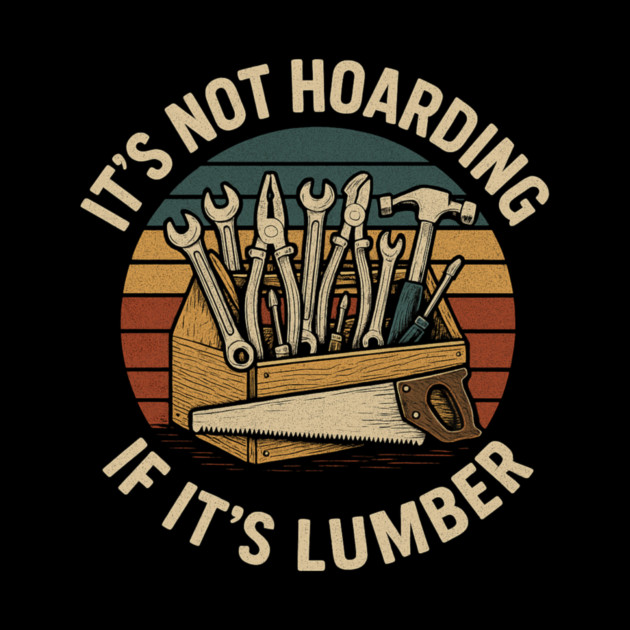 It's Not Hoarding If It's Lumber Handyman Humor by ArtistTee ⭐⭐⭐⭐⭐