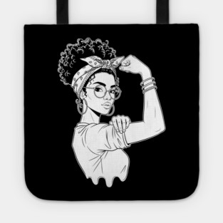 Fierce Black Rosie Riveter Flex Tote