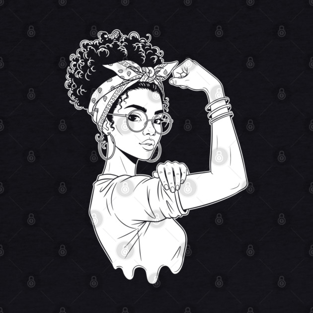 Fierce Black Rosie Riveter Flex by enrynz