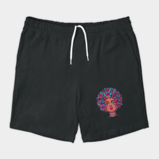 Butterfly Afro Diva Shorts