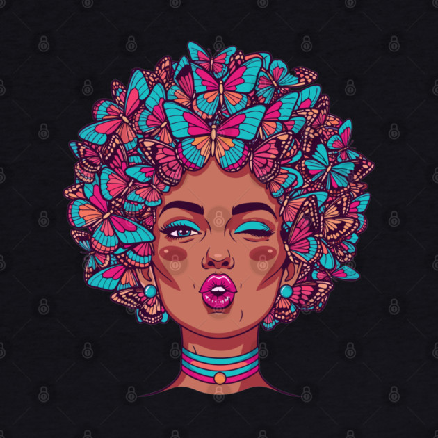 Butterfly Afro Diva by enrynz