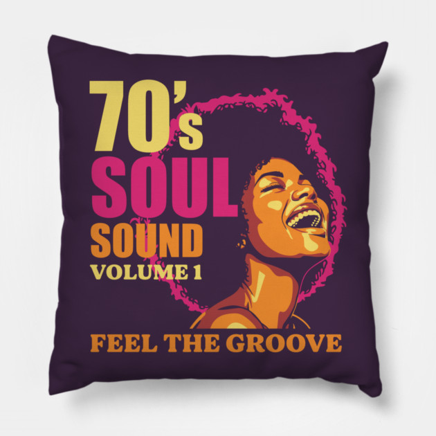 Groovy 70's Soul Sound Pillow by enrynz
