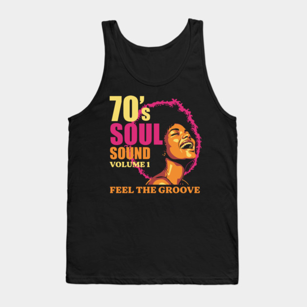 Groovy 70's Soul Sound Tank Top by enrynz