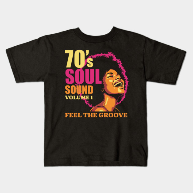 Groovy 70's Soul Sound Kids T-Shirt by enrynz
