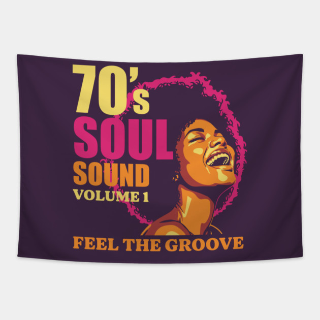 Groovy 70's Soul Sound Tapestry by enrynz