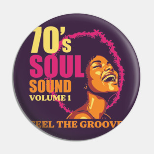 Groovy 70's Soul Sound Pin