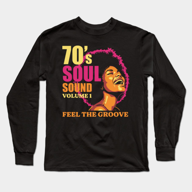 Groovy 70's Soul Sound Long Sleeve T-Shirt by enrynz
