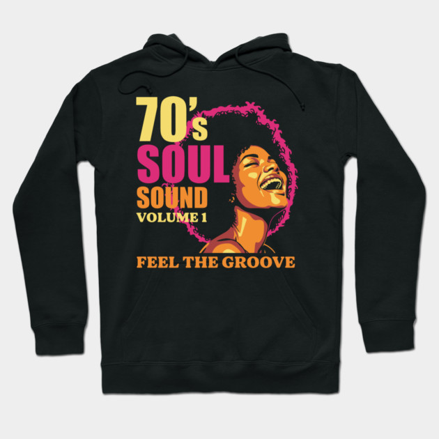 Groovy 70's Soul Sound Hoodie by enrynz