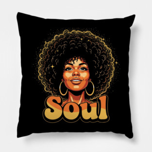 Epic Afro Soul Queen Pillow