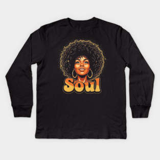 Epic Afro Soul Queen Kids Long Sleeve T-Shirt