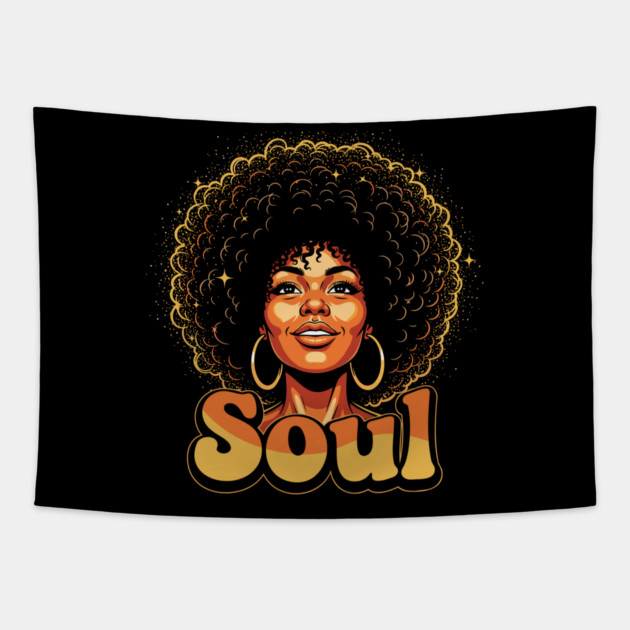 Epic Afro Soul Queen Tapestry by enrynz