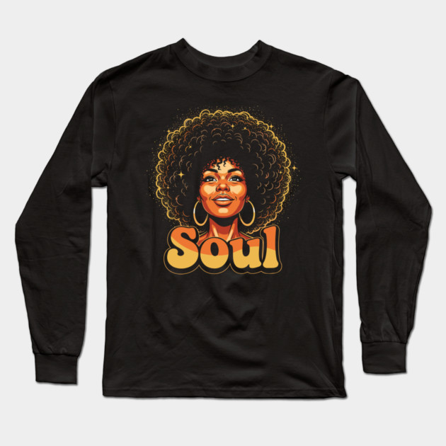 Epic Afro Soul Queen Long Sleeve T-Shirt by enrynz