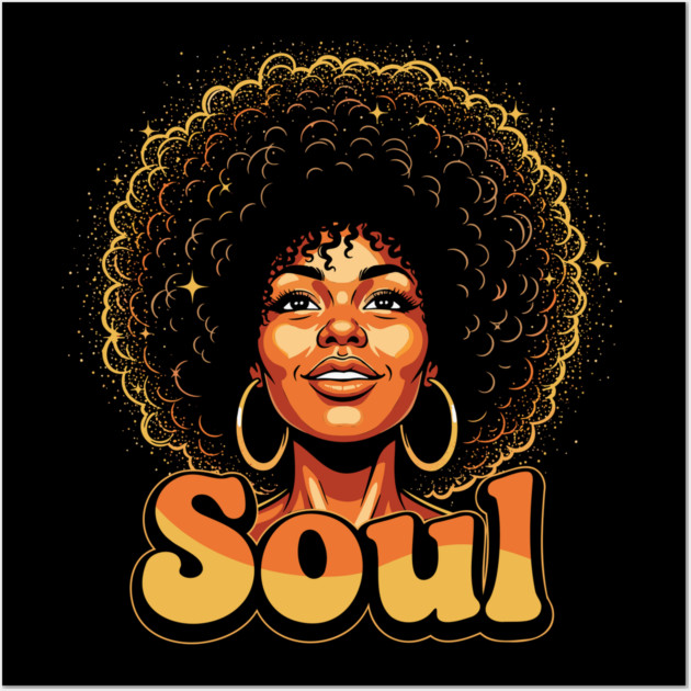 Epic Afro Soul Queen Wall Art by enrynz