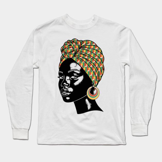 Stunning African Queen Long Sleeve T-Shirt by enrynz