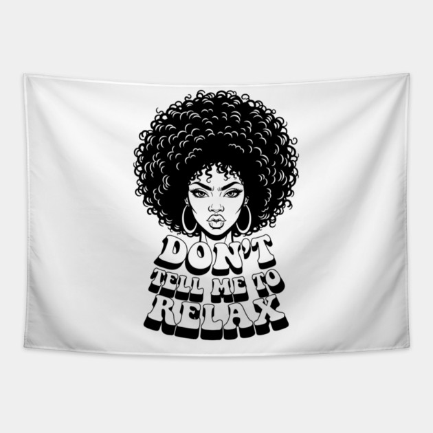 Fierce Afro Queen Tapestry by enrynz