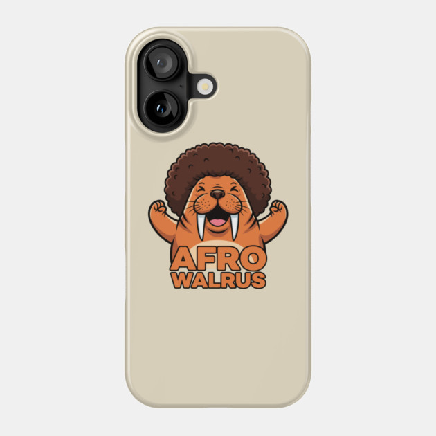 Funky Afro Walrus Phone Case by enrynz